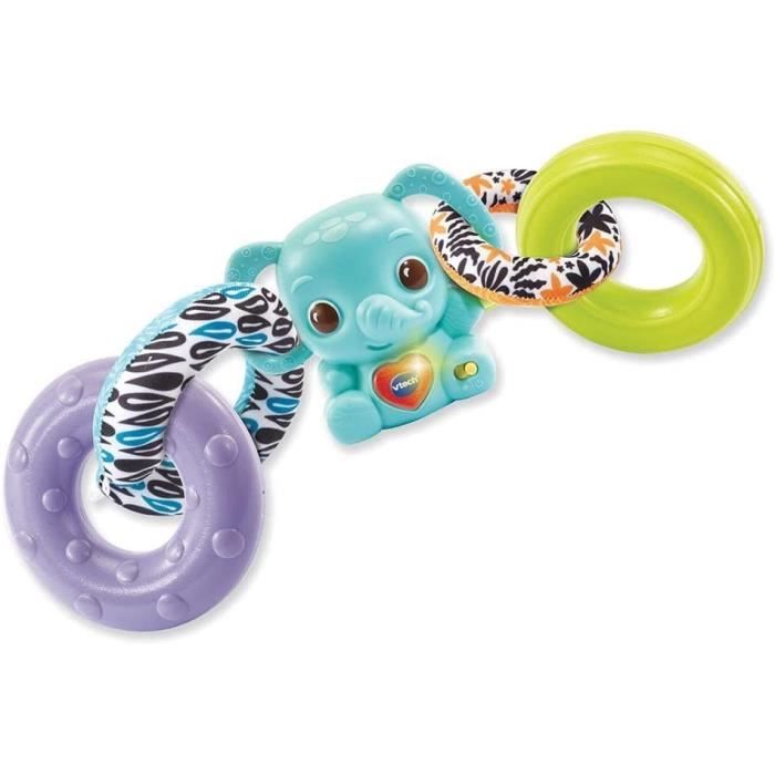 VTECH BABY - Nino, Baby Elephant Stacko 3 in 1 (plastica a base biologica)