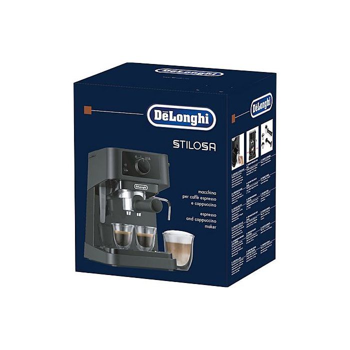 Macchina per caff� espresso - DELONGHI - Stilosa EC230.BK - 1100 W - Lancia vapore - Nero