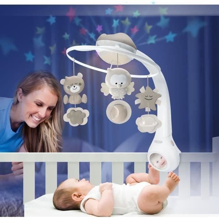 Giostrina musicale e proiettore - INFANTINO - Sweet Night 3 in 1 - Grigio