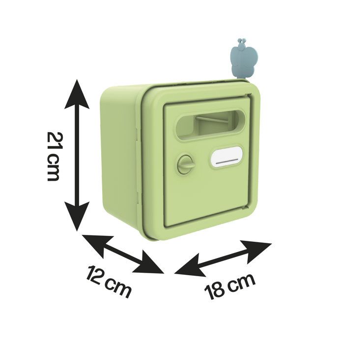 Smoby Life - Cassetta postale adattata alle casette Smoby - Prodotto in Francia - Materiale riciclato - 4 accessori - Dai 2 anni in su