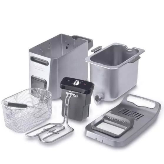 Friggitrice - DELONGHI - FZ44851 - Acciaio inox - 5 L - 3200 W - 29,3 x 41,7 x 23,2 cm