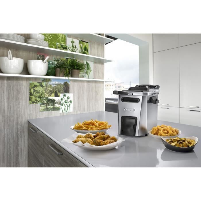 Friggitrice - DELONGHI - FZ44851 - Acciaio inox - 5 L - 3200 W - 29,3 x 41,7 x 23,2 cm