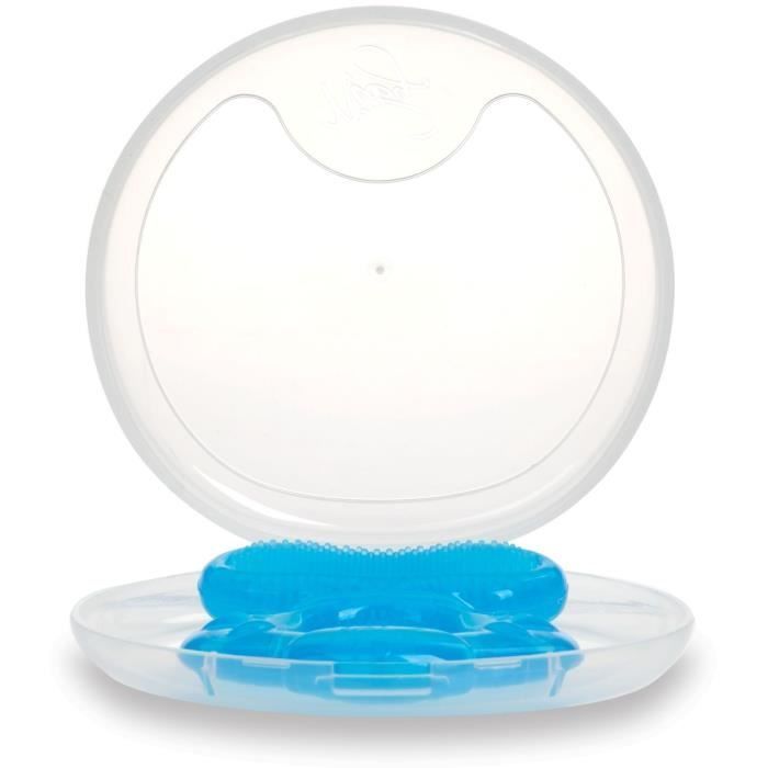 Anello da dentizione - NUBY - Teethe-eez - Silicone - Dai 3 mesi - Blu