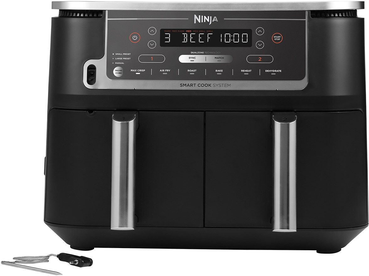 Friggitrice ad aria NINJA AF451EU - Capacit� 9,5 l - Doppia vasca - 6 programmi di cottura - 2470 W