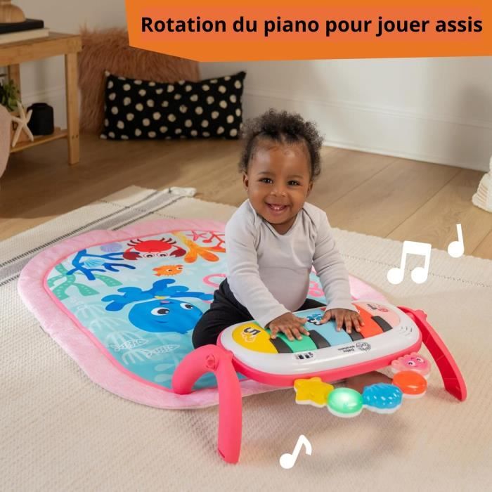 Tappetino da gioco 4 in 1 per bambine BABY EINSTEIN - Kickin' Tunes - Pianoforte giocattolo, giocattoli ad arco sensoriale, multilingue