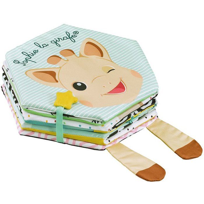 Libro di attivit� e tappetino da gioco - Sophie la giraffa - 7 emozioni - Texture varie - Bianco e nero su entrambi i lati