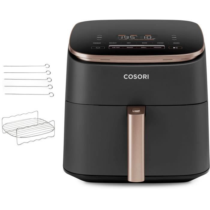 Friggitrice senza olio COSORI - Turbo Blaze Chef Edition - Capacit� 6 l - 6 programmi - 1725 W - Nero