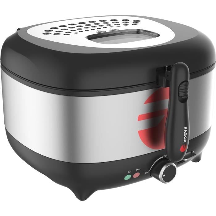 Friggitrice Elettrica - FAGOR - FG2310 - 3,5 L -1800 W - Filtro antiodore - Corpo in acciaio