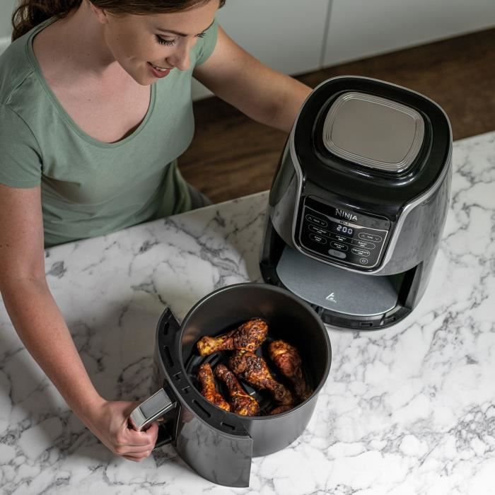 NINJA MAX AF160EU - Friggitrice senza olio - 6 modalit� di cottura preimpostate - Cestello grande capacit� 5,2L - 1750W