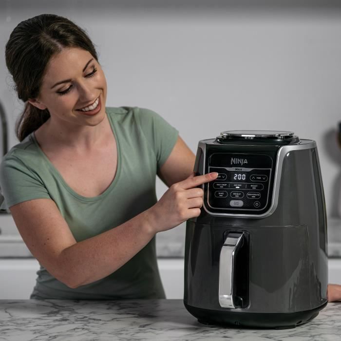 NINJA MAX AF160EU - Friggitrice senza olio - 6 modalit� di cottura preimpostate - Cestello grande capacit� 5,2L - 1750W