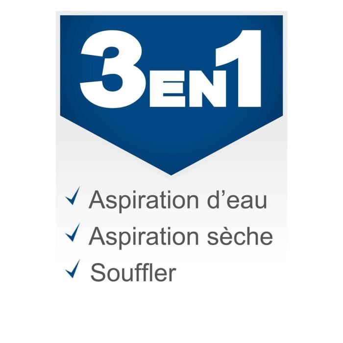 Aspirapolvere per solidi e liquidi VC16 - 1200 W - Serbatoio in plastica da 16 l - SCHEPPACH