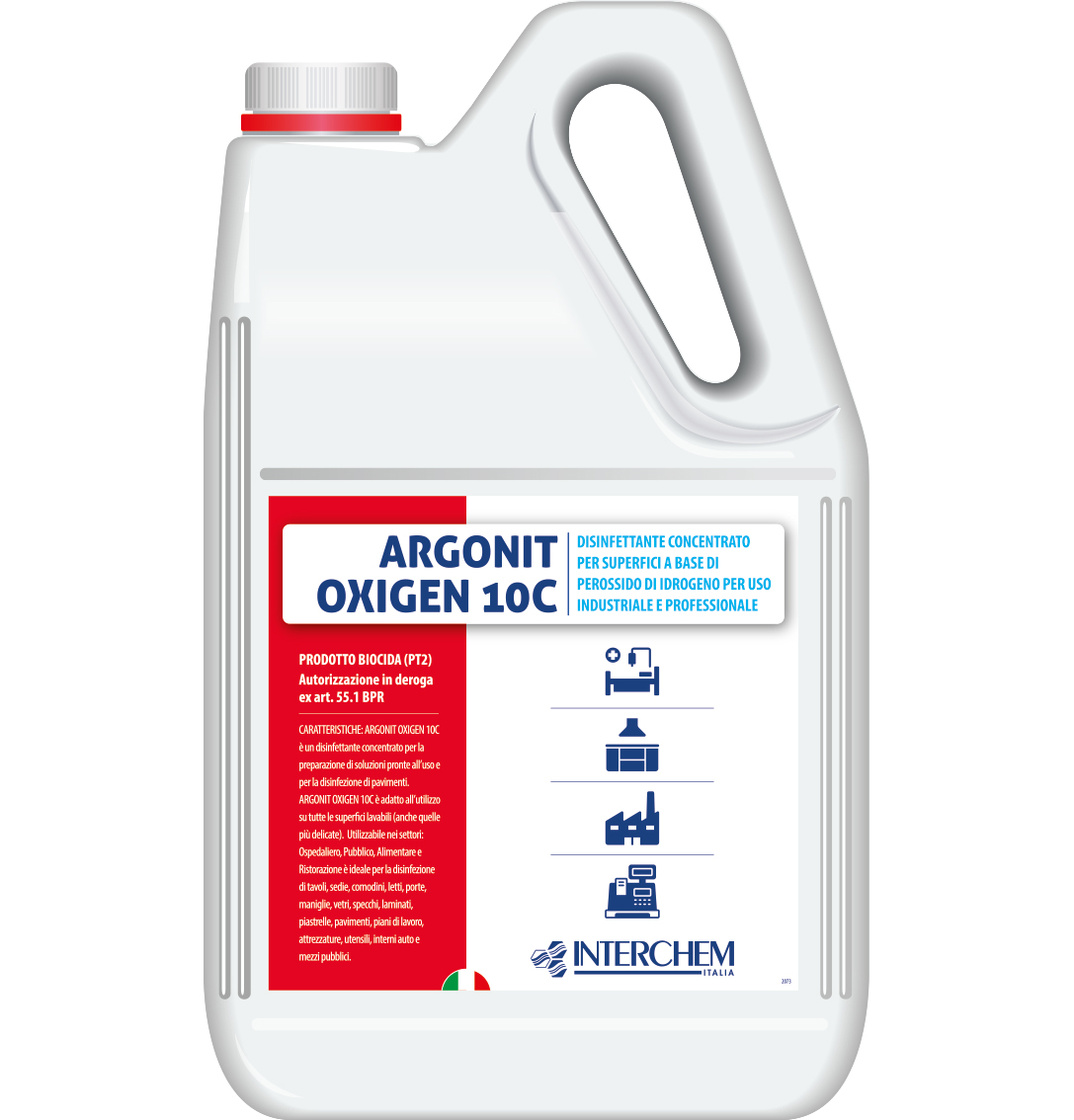 Detergente igienizzanteArgonit Oxigen 10C 5 litri