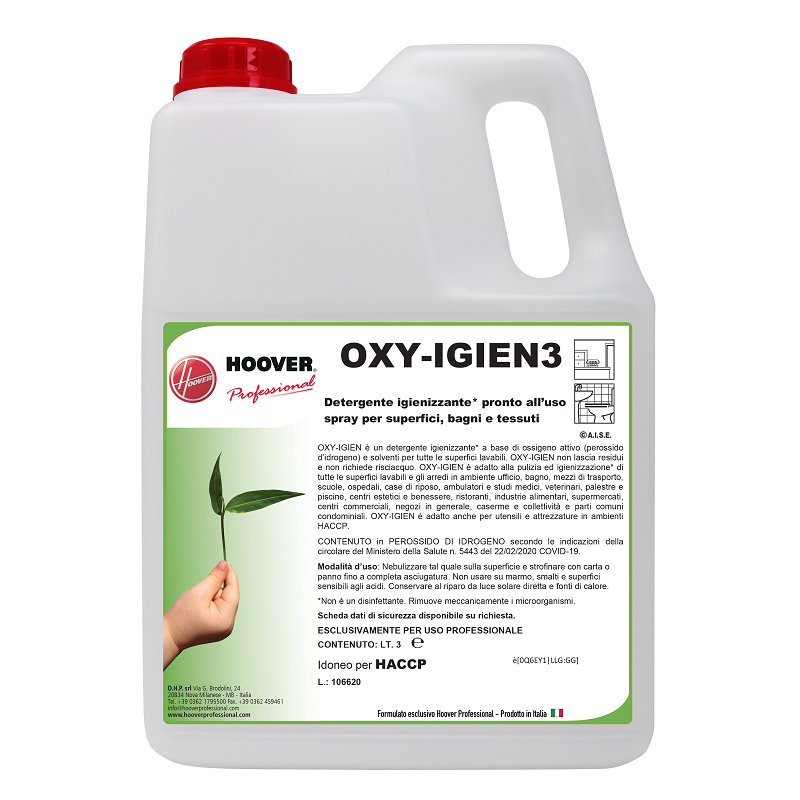 Detergente igienizzante per superfici e tessuti Oxy Igien 3 litri
