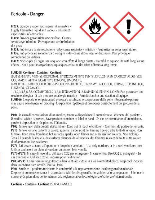 Ricarica per lampada catalitica Ambra d'Arabia da 500 ml.