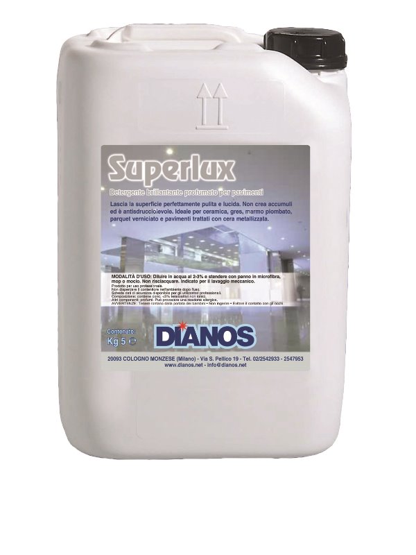 Detergente Superlux brillantante per pavimenti e superfici kg 5