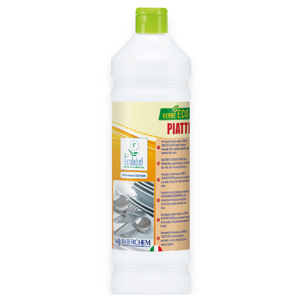 Detergente stoviglie manuale Verde Eco Piatti 1 litri