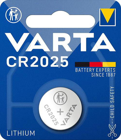 VARTA PILA A BOTTONE LITIO CR2025 1PZ