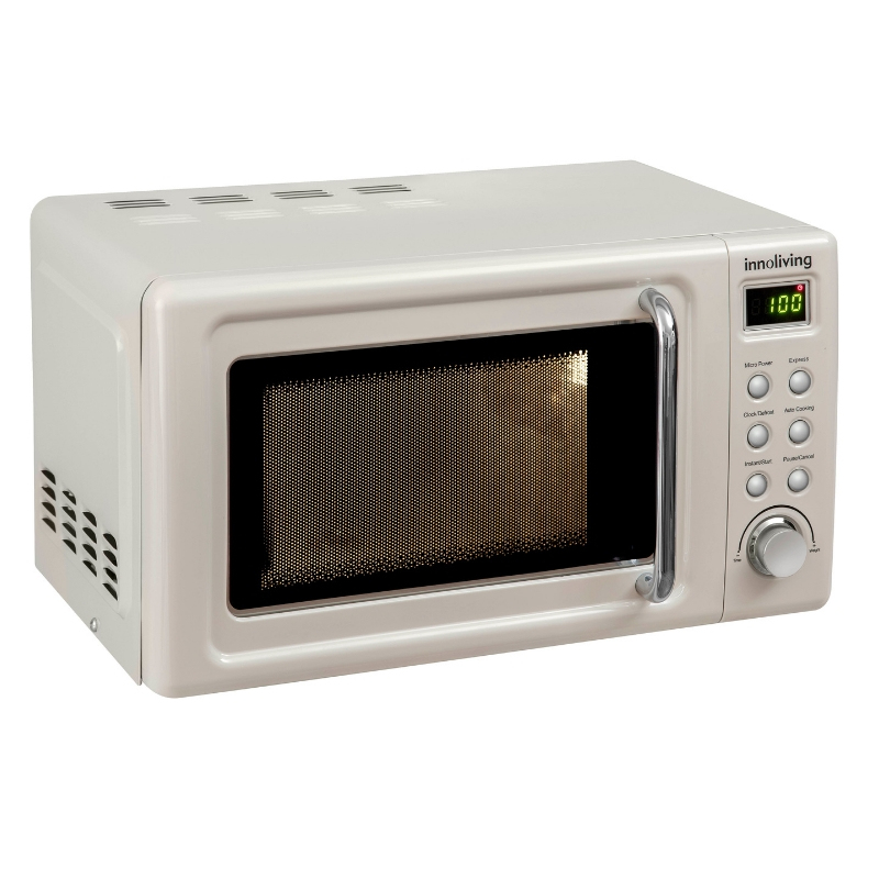 INNOLIVING FORNO MICROONDE VINTAGE GRILL 20LT 800+700W BEIGE INN-861B