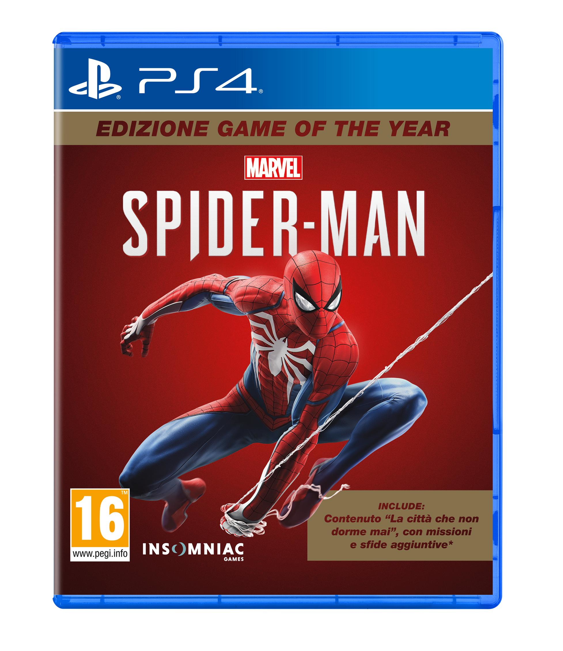 SONY PS4 GIOCO MARVEL'S SPIDER-MAN: GAME OF THE YEAR EDITION IT