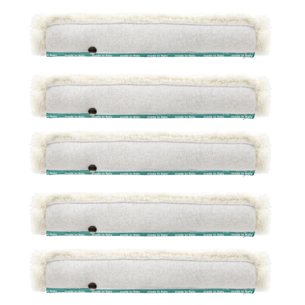 Scatola 5 velli bianchi abrasivo da 35 cm.