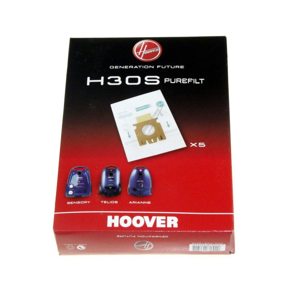 Confezione da 5 sacchi in carta H30S PureFilt
