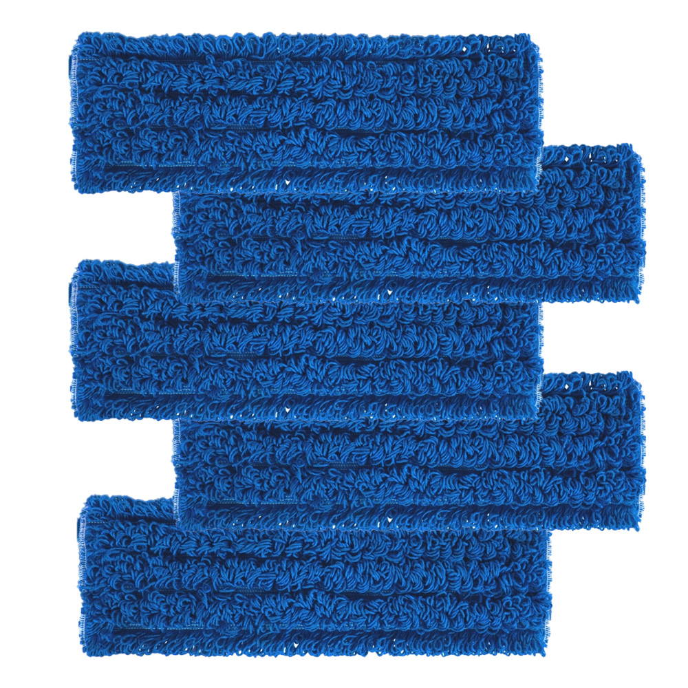 Scatola 5 frange Velcro System Microriccio blu da 40 cm.