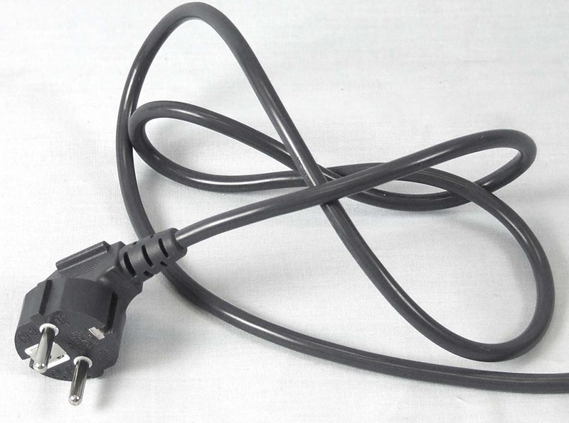 POWER CORD ASSEMBLY - GREY - EU PLUG