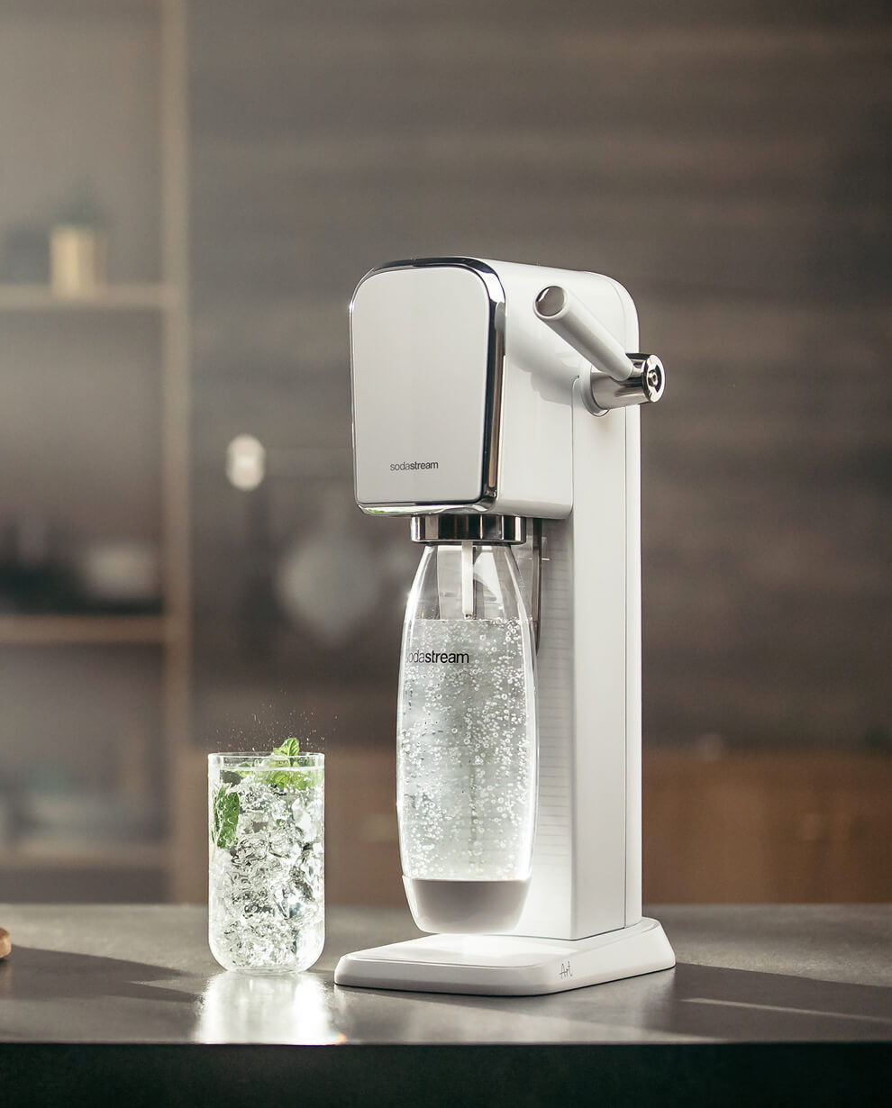 Gasatore Sodastream Art bianco con bottiglia