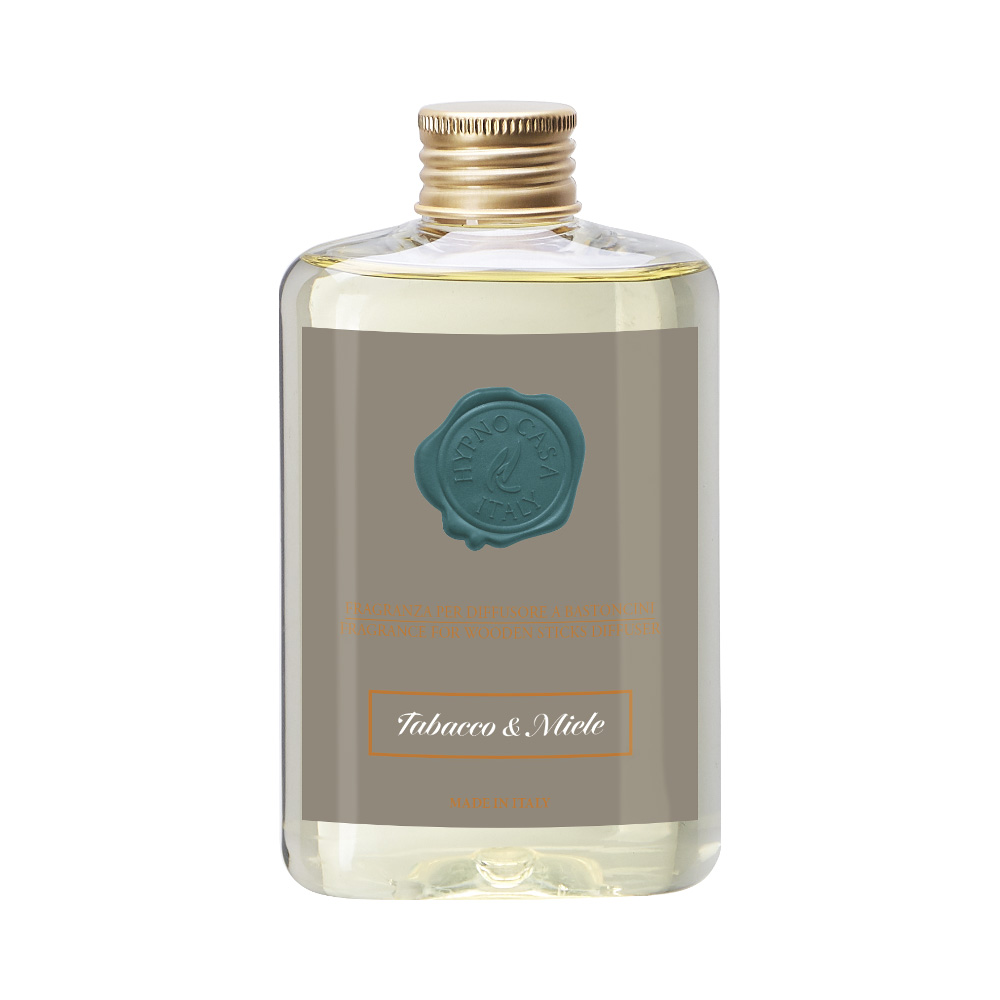 Ricarica per diffusore bastoncini 200 ml Tabacco e Miele