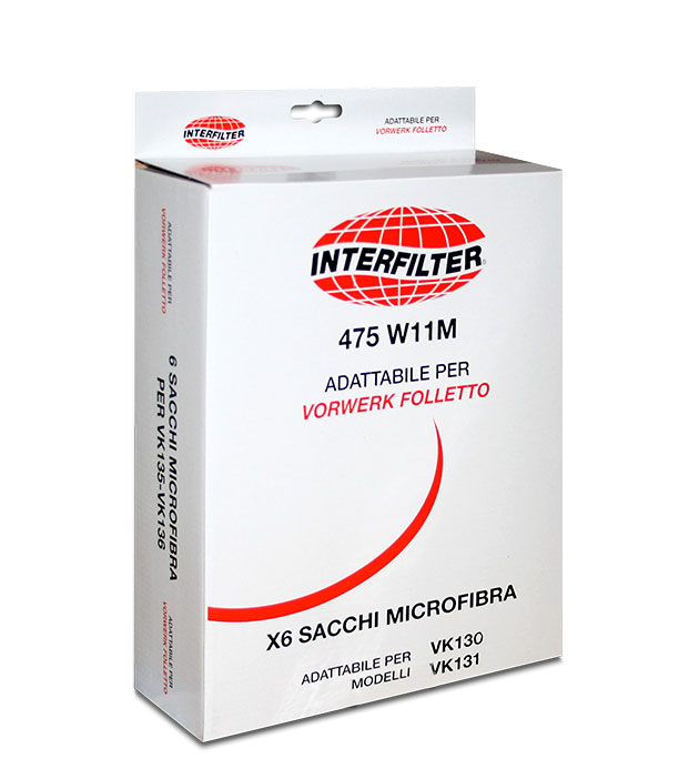 Confezione 6 sacchetti per Folletto VK 130 - VK 131