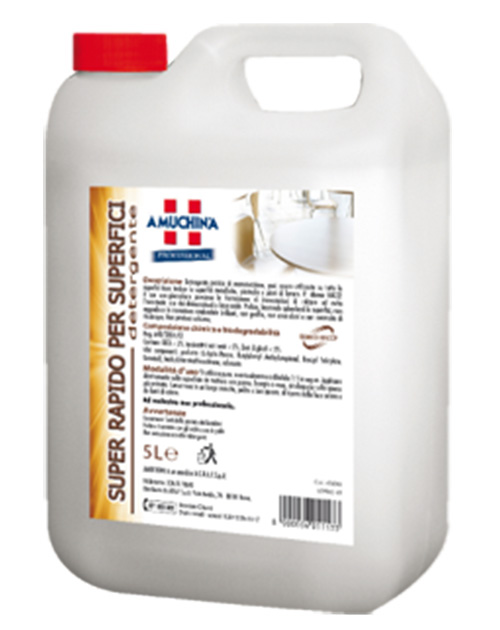 Detergente super rapido per superfici