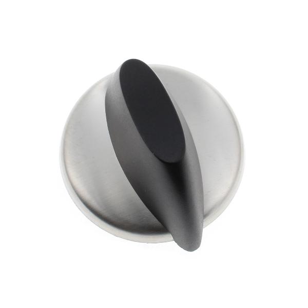 Sparefixd Manopola Di Controllo Per Piano Cottura NEFF | Colore Argento E Nero | Ricambio Equivalente 00425519 | Per Modelli N1162, N1262, T2646 E Altri