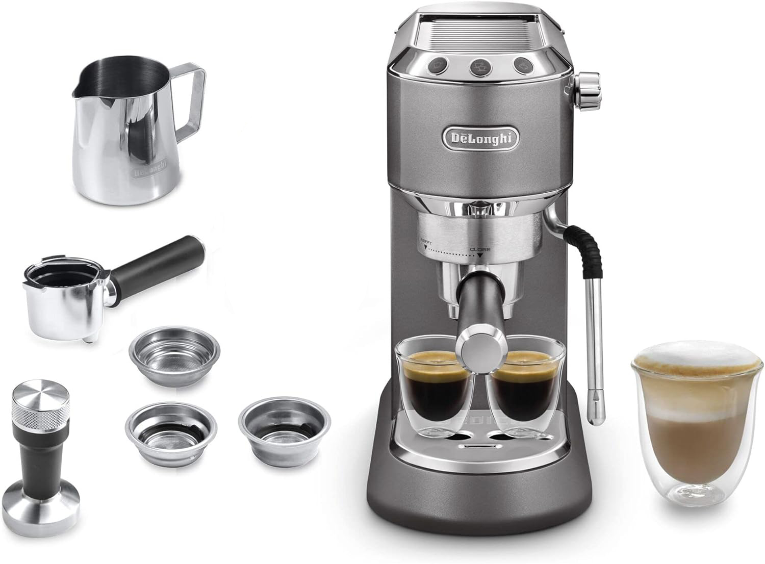 Macchina da caffè manuale De Longhi Dedica Arte EC885.GY