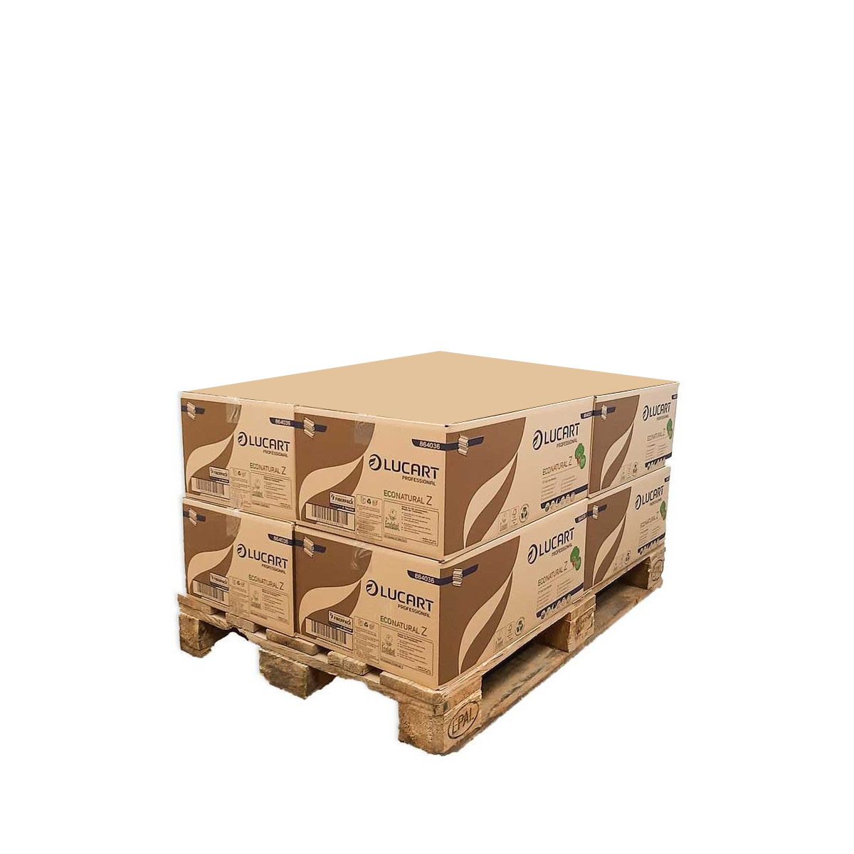 Imballo 8 scatole asciugamani carta piegati a Z da 18 confezioni eco natural