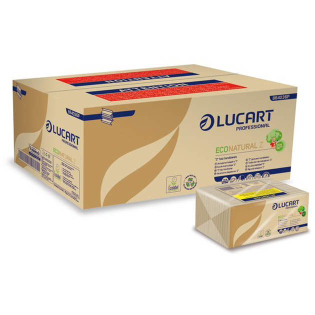 Imballo 8 scatole asciugamani carta piegati a Z da 18 confezioni eco natural