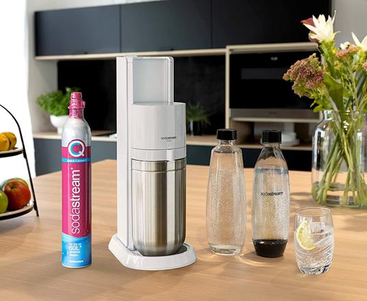 Gasatore Sodastream Duo Bianco con due bottiglie
