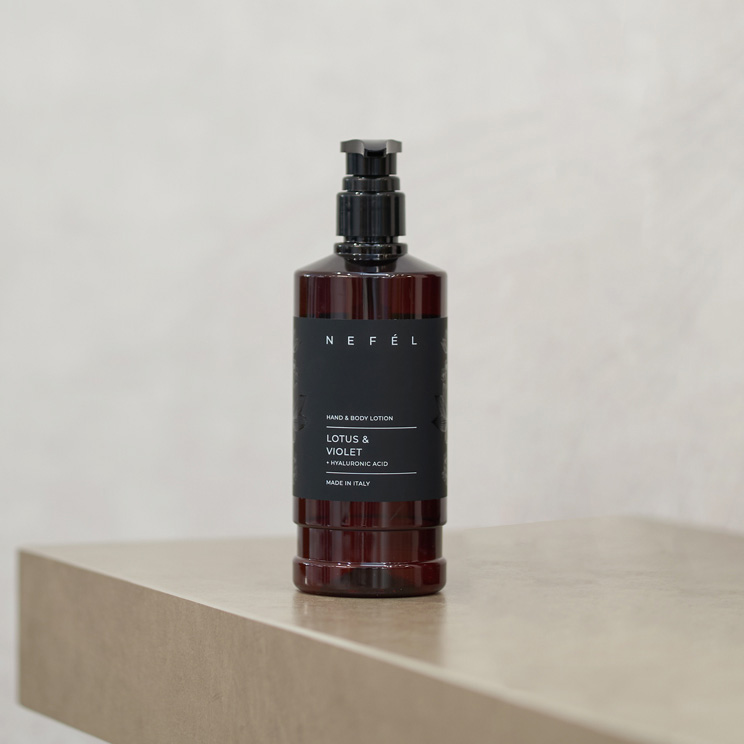 Crema corpo e mani Lotus e Violet 480 ml - Nefel