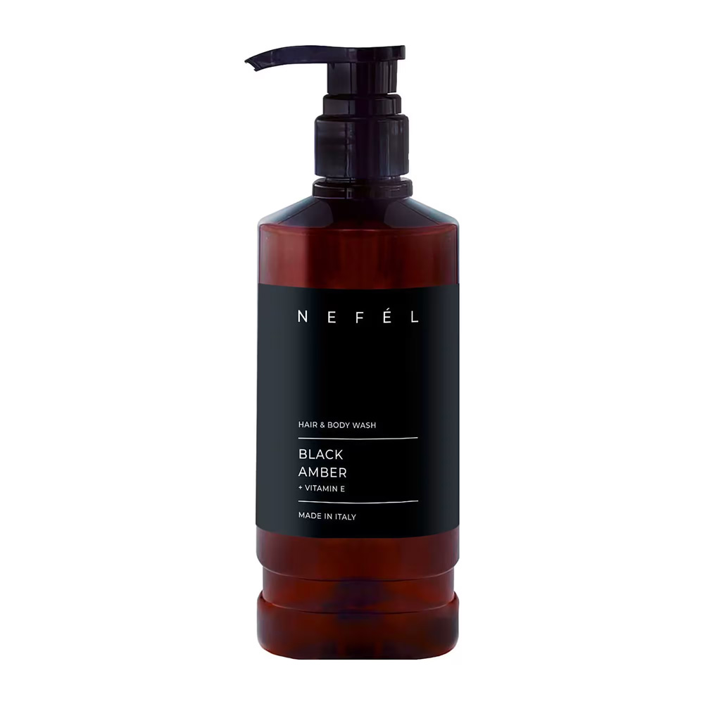 Doccia shampoo per hotel Black Amber 480 ml - Nefel