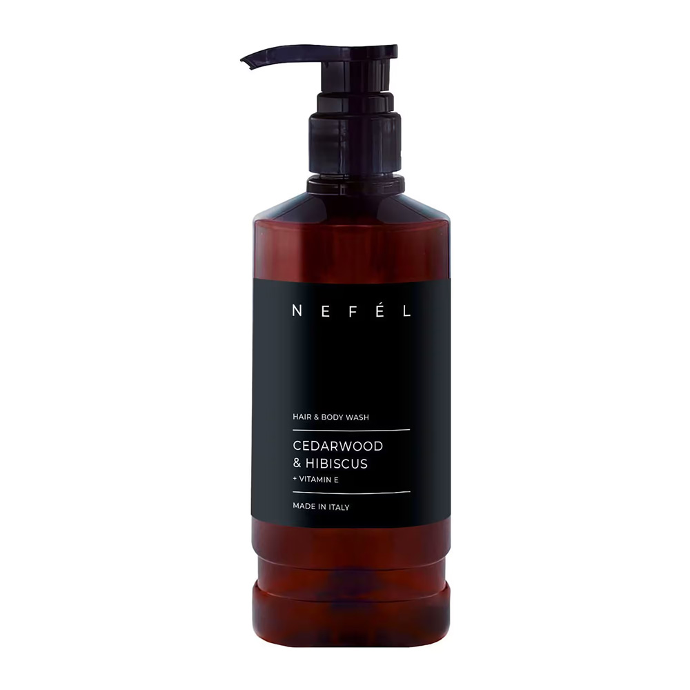Doccia shampoo per hotel Cedarwood e Hibiscus 480 ml - Nefel