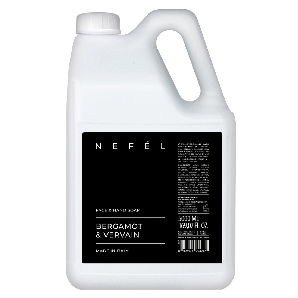 Sapone viso e mani Bergamot e Vervain 5 litri - Nefel