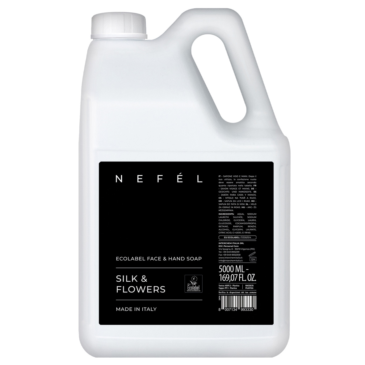 Sapone viso e mani Silk Flowers 5 litri - Nefel