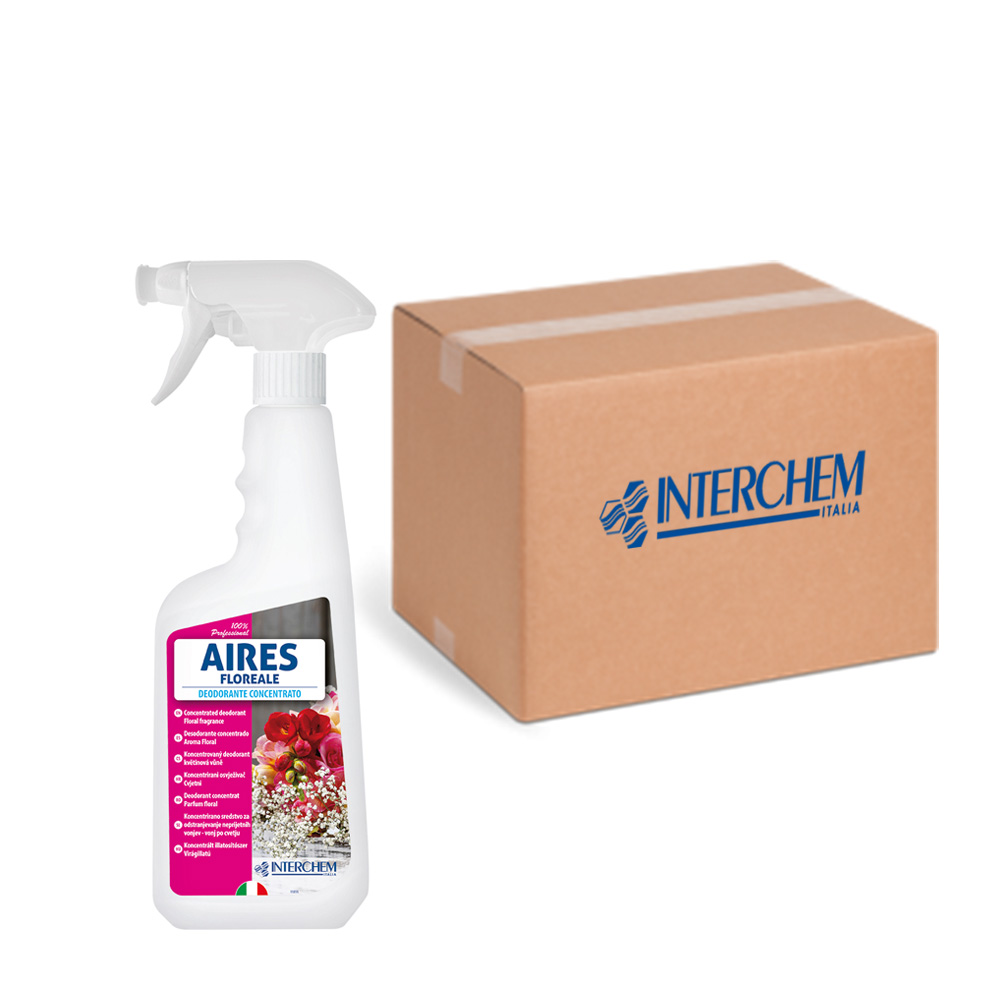 Scatola 6 deodoranti concentrati aires floreale 750ml
