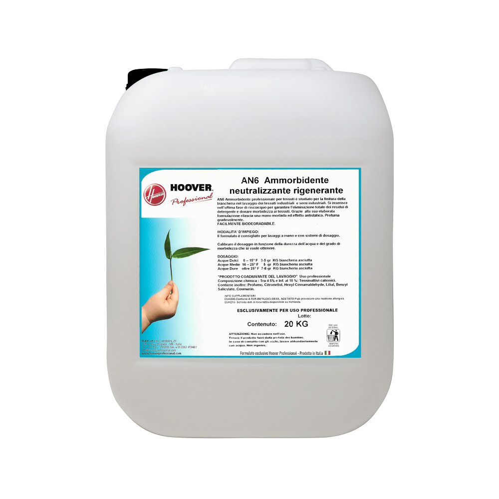 Ammorbidente neutralizzante rigenerante AN6 20 kg