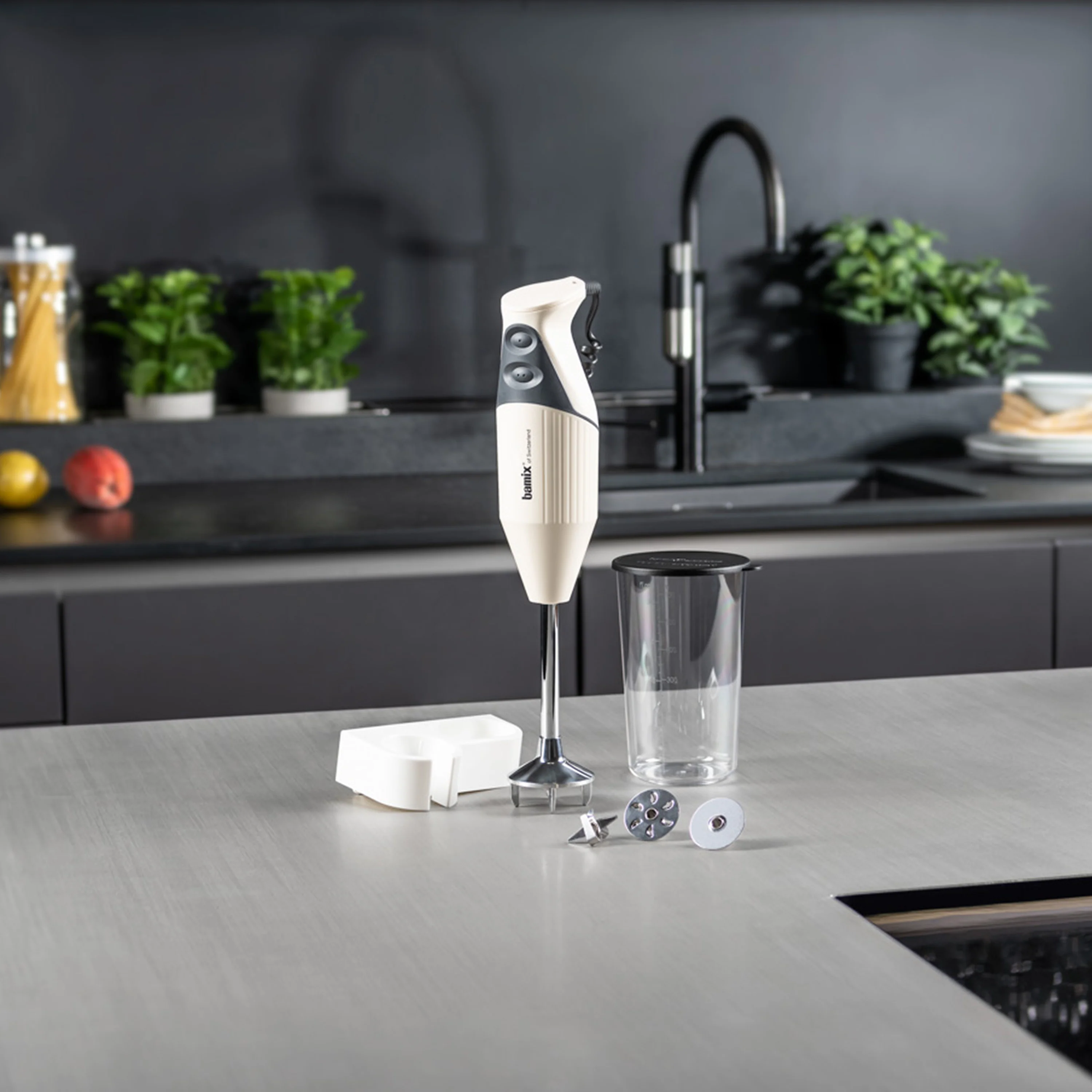 Frullatore ad immersione Bamix Mono M160 Crema