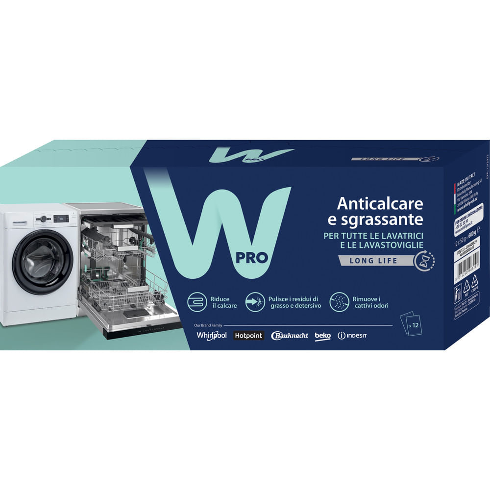 Anticalcare e sgrassante per tutte le lavatrici e le lavastoviglie