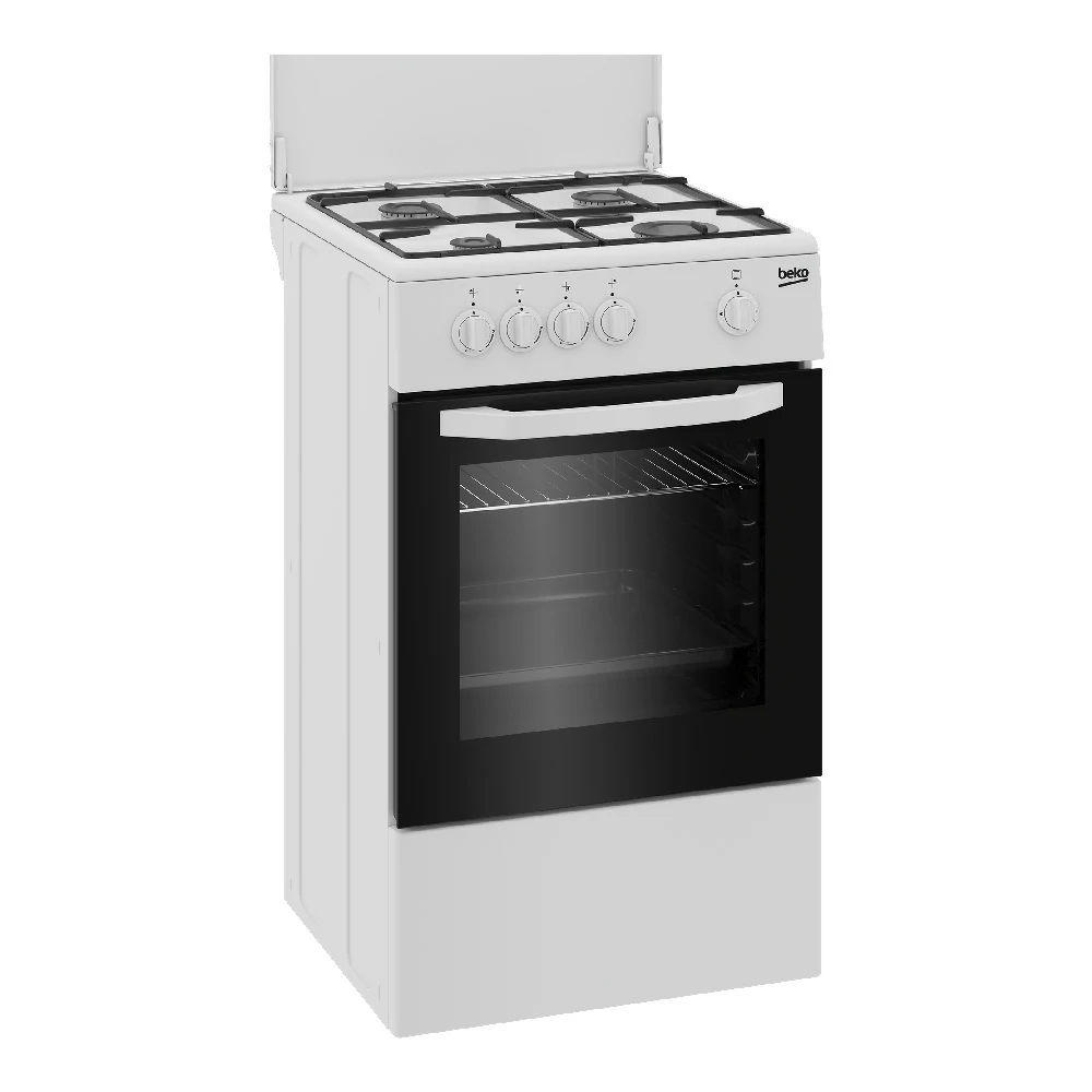 BEKO CUCINA A GAS 4 BRUCIATORI FORNO GAS 54LT 50x50 BIANCO CSG42009DW