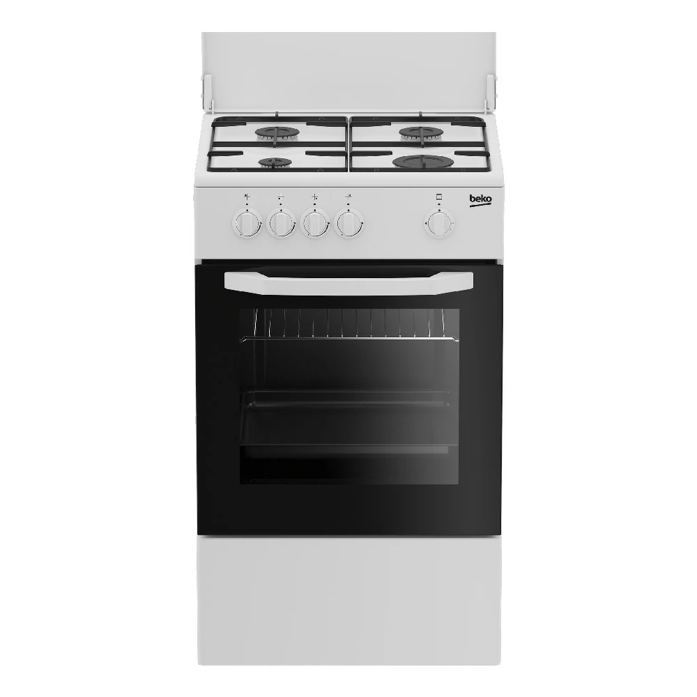 BEKO CUCINA A GAS 4 BRUCIATORI FORNO GAS 54LT 50x50 BIANCO CSG42009DW