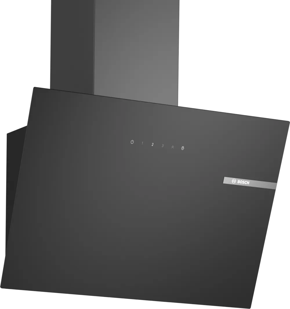 Cappa cucina a muro Bosch60CM 220W LUCE LED NERO DWK65DK60