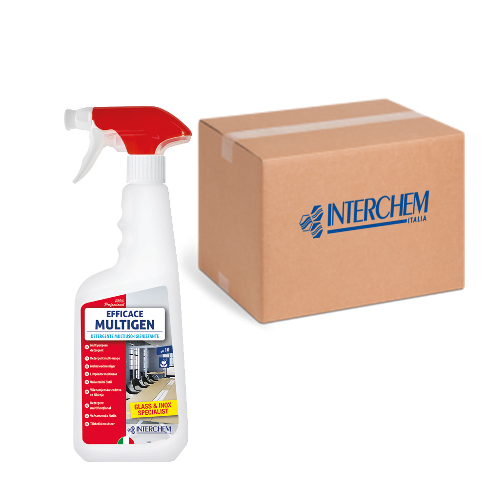 Scatola 6 detergenti multiuso Efficace Multigen igienizzante 750 ml