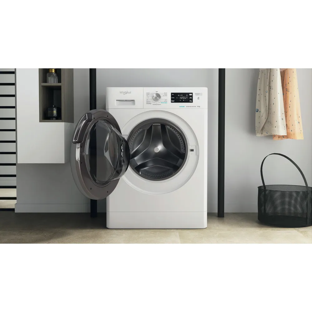 Lavatrice 8 kg Whirlpool 6°Senso VAPORE A 1400 GIRI FFB 846 SV IT